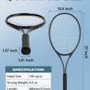 HIRALIY Tennis Rackets 2 Pack for Adults Beginners - 27 Inch Lightweight Aluminum Tennis Racquet Set with 3 Balls & Carry Bag - Vibration Dampening & Large Sweet Spot for Men Women Couples