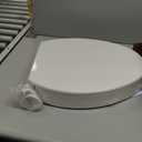 KOHLER 25875-0 Hyten 3" Height, Elevated Soft Close Elongated Toilet Seat, Contoured Seat with Grip-Tight Bumpers, Quick-Attach Hardware, No Slam Toilet Seat, White