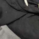 Midweight Fleece Pullover Hoodies Casual Color Block Hooded Sweatshirt Size L