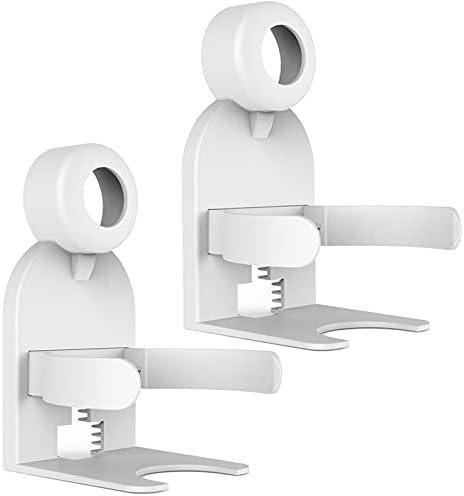 Premium Screwless Google Nest WiFi Router Mount for Nest WiFi Mesh & Point (2nd Gen) AC2200 with In-Built Cable Management (2 PACK WHITE)