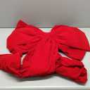 Extra Large Christmas Front Door Bow Decorations 27 x 78 Inch Giant Velvet Christmas Tree Topper Bow with Long Streamers Wreath Wall Decor for Home Xmas Room Holiday Porch (Red)