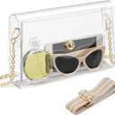 Clear Purse for Women, Clear Bag for Stadium Events, Crossbody Bag Stadium Approved for Sports Concerts Outfits (A11)