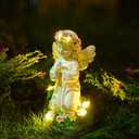 Pohabery Angel Garden Decor Statue Solar Angel Decorations for Yard Outdoor Decorations for Patio Gift for Mom