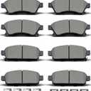 D1468 D1522 8pcs Ceramic Front Rear Brake Pads Set With Clips Fit For Chevrolet Cruze 2011 2012 2013 2014 2015,For Chevrolet Cruze Limited 2016,For Chevrolet Sonic 2013 2014 2015 2016