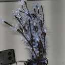 TAILERRI Solar Christmas Pathway Lights for Outside, 4 Pack Artificial Tree Snowflake Stake Lights, Waterproof Christmas Decorations for Yard Garden Patio Party Winter Decor (Multi-Colored)