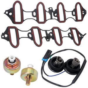 Knock Sensor Harness Intake Manifold Gasket Kit,12601822 104566030 for Chevy Pontiac Buick Cadillac GMC for Chevrolet Tahoe Yukon Escalade Hummer,89060413 MS92211 CHENHO