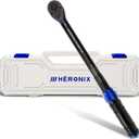 1/2 Inch Drive Click Torque Wrench, 10180 Ft.Lb/13.6244.0 Nm 3% Accuracy, 72-Tooth Dual-Direction Ratchet, Adjustable Newton Meter Torque Wrenches for Motorcycle,Car & Bicycle Repair