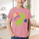 Valentines Shirts for Kids - Hearts Bows Valentine’s Day Tshirt Toddler Boys Girls Cute Love Tops (Pink)