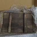 Nuogo Wood Riser Tray Soap, Stand Soap Tray for Kitchen Sink, Wood Pedestal for Kitchen Counter Sink Stand Decorative Rustic Bathroom Dishes Plant Bottles Candles Display(9 x 6 Inch,Brown)