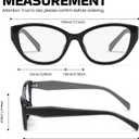 SODQW Trendy Blue Light Blocking Glasses for Women Square Frame Reduce Eyestrain Computer Glasses (A02- Black Frame Grey Feet)