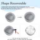 SHJADE Foam Ball Pit, 35.4"x 11.8" Ball Pits for Toddlers, Soft Round Kiddie Baby Playpen Ball Pool for Kids, Ideal Gift for Babies Indoor and Outdoor Game, Grey, (Balls not Included)