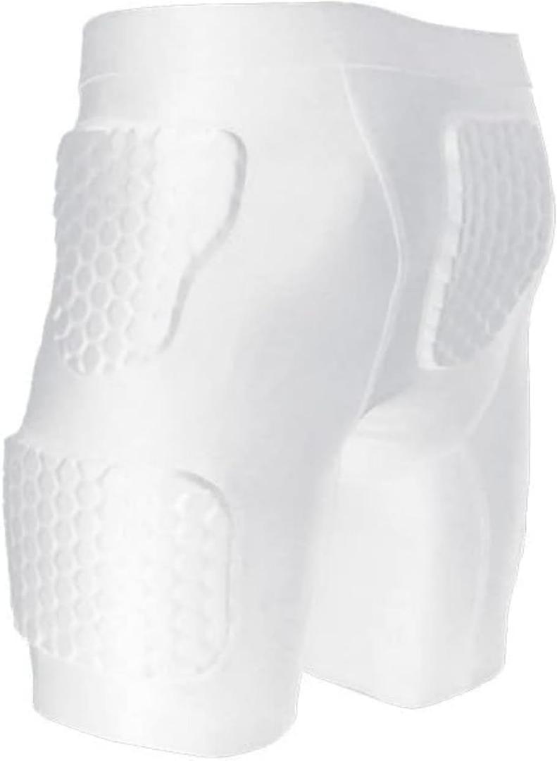 Men's Padded Compression Pants Protector for Football Baseball Soccer Basketball 3D Protection for Hip Butt and Tailbone, Medium