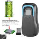 RFID ID/IC Card Reader Bluetooth Card Reader Code Scanner 13.56M/125Khz Frequency for/iOS/Android Bluetooth Devices(IC-Black)