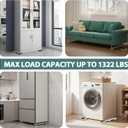 Appliance Rollers Heavy Duty,Max 36inch Extendable Appliance Sliders with Anti-Slip Column Feet & Lifter Lever Tool,Easily Move Washer,Dryer Machines,Furniture, Refrigerators Base Stand Up to 1322Lbs