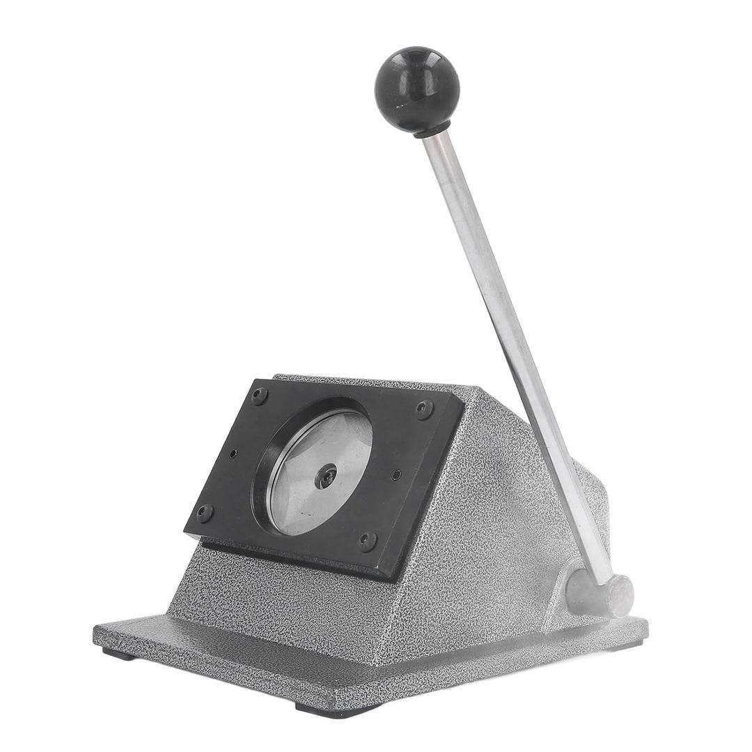 Hilitand Badge Cutter, Round Cutter Stainless Steel Graphic Punch for Paper Leather PVC Cards, Punches (58mm)