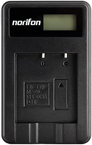 Norifon SLB-0837 LCD USB Charger for Samsung Digimax i5, Digimax L50, L60, L80, i70, L700, L73, NV3, NV5, NV7, NV7 OPS Camera and More