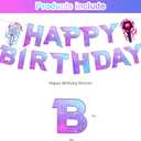 Hunter of Demon Birthday Decoration ,Kpop Hunter Party Supplies Include Banner, Swirls, Table Centerpieces,Latex Balloons for Fans Party Supplies