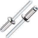 Wensilon (150Pcs) 1/4" X 1/2" Stainless Steel Blind Pro Rivets, Steel Handle And Stainless Steel Mandrel