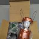 MalloMe Camping Lantern Multicolor 4 Pack Lanterns for Power Outages, Camping Lights for Tent Hanging, Camp Light Tent Lamp Emergency Battery Powered LED Lantern (Rechargeable Batteries Not Included)