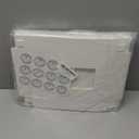 10 Packs Bento Cake and Cupcake Box 3 Holes Fit 2 Cupcakes and 1 Mini Cake Box with Clear Window and Stickers for Cake Cupcake Cookie or Easter and MotherDay. (1+2/10pcs)