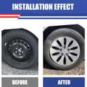 16" Hubcaps for Accord 2008 2009 2010, 16 inch Wheel Rims Cover for 2011 2012 Honda Accord Sedan, R16 Steel Wheels Hub Caps, Bolt On Installation, 4 Packs, Lacquer
