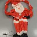 Santa Blow Up, Circle With Snowflakes, Red 6ft