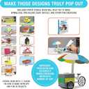 3Dmate Starter - Transparent 3D Pen Mat 9 x 7 Inches with Compatible Stencils Book - Flexible Two-Sided Heat-Resistant Silicone - 3D Pen Accessories - Templates for Kids, Adults