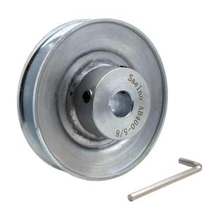 AB400-5/8 Single Groove Web Sheaves, v Belt Pulley 4" OD 5/8 inch bore,Motor Pulley Carbon Steel for A B 5L 4L V-Belts