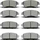 D1468 D1522 8pcs Front Rear Ceramic Brake Pad Sets Fit For 2011-2015 For Chevrolet Cruze,2016 For Chevrolet Cruze Limited,2013-2016 For Chevrolet Sonic