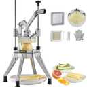 VEVOR Commercial Vegetable Fruit Chopper 1/4" Blade Heavy Duty Professional Food Dicer Kattex French Fry Cutter Onion Slicer Stainless Steel for Peppers Potato Mushroom