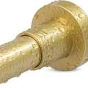 YNL Gold Shower Curtain Rod 32-94 Inch(2.7-7.8ft), Non-Slip, Never Rust, Stainless Steel No Drill Spring Tension Shower Rod, Adjustable Long Curtain Rod for Bathroom Window Patio (32-94Inch)
