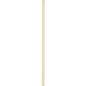Restaurantware Bar Lux 7.5 Inch Reusable Straws 2 Straight Metal Straws - Short Durable Gold-Plated Stainless Steel Drinking Straws Food-Grade Use With Cocktail Or Rocks Glasses  3ft