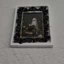 MAYJOYDIY Black Ornate Photo Frame 8.5x6.7 inch Rectangle Decorative Daisy Floral Design Vintage Photo Frame, for Tabletop & Wall, Gift Ideas, Victorian Retro Baroque Home Decor 