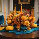 10 Inch Orange Twisted Taper Candles Set for Fall, 12 Pack Unscented Candlesticks, Dripelss Thin Tapered Candles for Halloween Harvest Thanksgiving Party Decoration