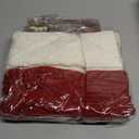 Aoriher Large Christmas Stockings with DIY Name Tags, 18 Inch Knitted Stockings Xmas Stocking Decorations with Christmas Stocking Tags for Family Decor (Style A,Red, White)