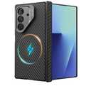 Nillkin Slim Aramid Fiber Case for Samsung Galaxy Z Fold 7, [Compatible with MagSafe] [Hinge Protection] [Adjustable Stand] [Lens Protection], Protective Magnetic Phone Cover for Z Fold 7, Black