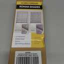 UNISHADES no Drill Cordless Roman Shades for Windows, 22" W × 64" H - 100% Blackout - Linen - Beige