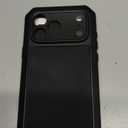 Lanhiem for iPhone 17 Pro Max Metal Case, Built-in Glass Screen Protector, Heavy Duty Shockproof Case [Military-Grade Full Protective] Tough Rugged Phone Cover for 17 Pro Max 6.9", Black