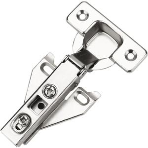 Probrico 12 Pairs24 Pack Kitchen Cabinet Hinges for Face Frame Cabinet, Concealed Cabinet Hinges Brushed Satin Nickel with Mounting Screws (12 Pairs, Satin Nickel)