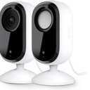 Arlo Essential Indoor Security Camera 2K (2nd Gen, 2023 Release) - Wired Plug-in Power, Person Recognition, Animal Detection, 1-Month Trial of Secure Plan, Automated Privacy Shield, 2 Cam, White
