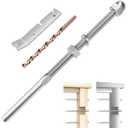 CKE 60 Pack Cable Railing Kit - Hand Swage Threaded Stud Tensioner End Fitting Terminal for 1/8" Cable - 4x4 & 2x2 Wood/Metal Post Deck Stair Railing Hardware - T316 Stainless Steel CR06