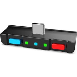 HomeSpot Bluetooth Audio Adapter with USB-C, Built-in mic, for Nintendo Switch, PS4, PS5, PC, Supports Headphones mic, aptX Low Latency, Dual Headphones, in-Game Voice Chat