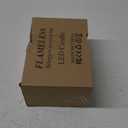 Retisee 2 Pcs Purple Glitter Flameless Candles, 3.5'' x 5'' Realistic Artificial Metallic Flame LED Candles Battery Operated Candle with Remote for Halloween, Christmas, Wedding, Birthday