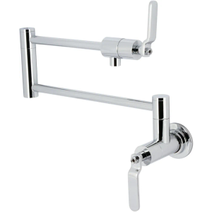 Kingston Brass KS4101KL Whitaker Wall Mount Pot Filler, Polished Chrome