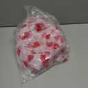 Artoid Mode White and Red Heart Gauze Table Runner 120 Inch 10FT, Mother's Day Sheer Dining Anniversary Wedding Table Decor for Home Party (28" x 120")