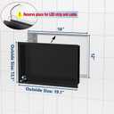 RGB LED Light Shower Niche, Matte Black 18X12 in Stainless Steel Recessed Storage with Remote Control, Waterproof No Tile Needed Wall Niche for Bathroom Storage Built-in Installation