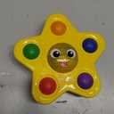 Baby Einstein Ocean Explorers Pop & Glow Starfish Light Up Sensory Popper Toy, Suction Toy for Highchair, for Babies Ages 6 Months and up