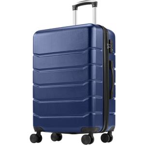 OLIXIS 20 Inch Carry-On Luggage, Hardside Suitcase with Spinner Wheels, Lightweight ABS Hard Shell Travel Luggage, TSA Approved Lock, Expandable Small Suitcase for Business & Travel, Blue