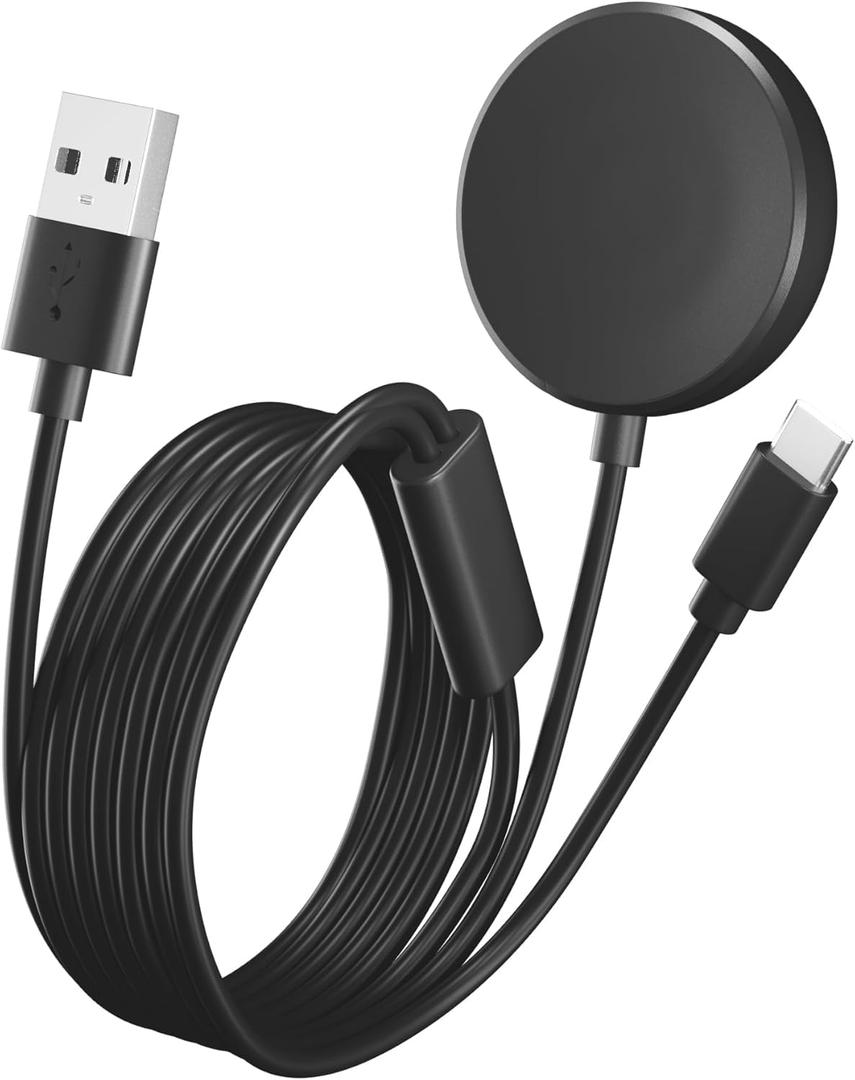 Bicmice Charger Compatible with Samsung Galaxy Watch 7/Ultra/FE/6/6 Classic/5 Pro/4 Classic/3/Active 2/Active 2 in 1 USB to USB C Charger Cable for Galaxy Watch Phone Tablet Earphone etc.