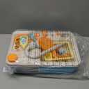 Color Changing Play Sink with Running Water, Kids Sink Toy with Electric Dishwasher, Chopping Sounds and Automatic Water Cycle System, Pretend Role Play Kitchen Sink for Toddler Birthday Gift (Blue)